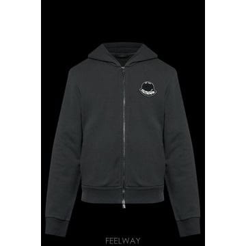 (해외배송) 몽클레어 Moncler 로고 패치 지퍼 후디 K20918G0002389AZU