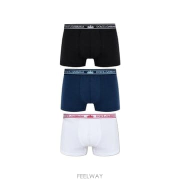 (해외배송) 돌체앤가바나 Dolce Gabbana 로고 웨이스트밴드 박서 브리프 M9A25JON0DA