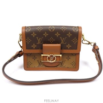 Louis Vuitton(루이비통) M44580 모노그램 리버스 캔버스 미니 도핀 숄더백