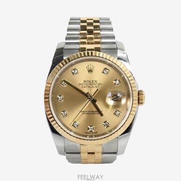 Rolex [������] �ѷ��� 116233 ��������Ʈ 10P ���̾� �޺� �ð� 36mm 8ELKOVJU[������] �ѷ��� 116233 ��������Ʈ 10P ���̾� �޺� �ð�