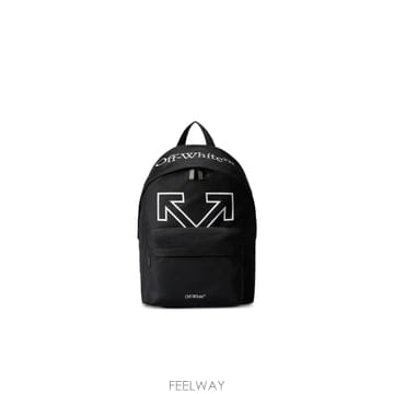 인더샵 Off-White 오프화이트 블랙 백팩