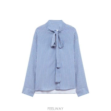 당일배송 엠에스지엠 스트라이프 블라우스