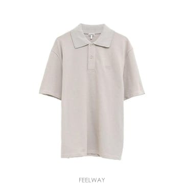 당일배송 로에베 애너그램 자수 폴로 셔츠