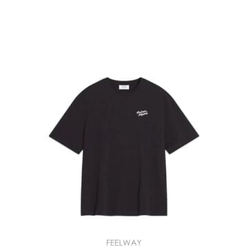 당일배송 메종 키츠네 핸드라이팅 로고 자수 티셔츠