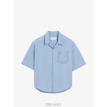 당일배송 아미 코튼 반소매 박시 핏 셔츠