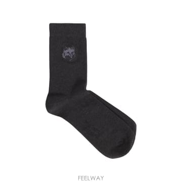 당일배송 메종 키츠네 폭스 패치 골지 트리밍 양말