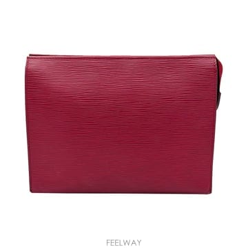 루이비통 Louis Vuitton M41085 푸시아 에삐 레더 코스메틱 토일렛 26 파우치 클러치