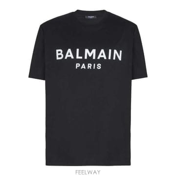 Balmain 26FW �߸� ���� Ƽ���� GH1EG000BD45 EAB NOIR BLANC26FW �߸� ���� Ƽ���� GH1EG000BD45 EAB NOIR BLANC