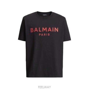 Balmain 26FW �߸� ���� Ƽ���� GH1EG000BD45 EPR NOIR ROUGE CARMIN26FW �߸� ���� Ƽ���� GH1EG000BD45 EPR NOIR ROUGE CARM