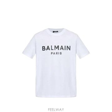 Balmain 26FW �߸� ���� Ƽ���� GH1EG000BD45 GAB BLANC NOIR26FW �߸� ���� Ƽ���� GH1EG000BD45 GAB BLANC NOIR