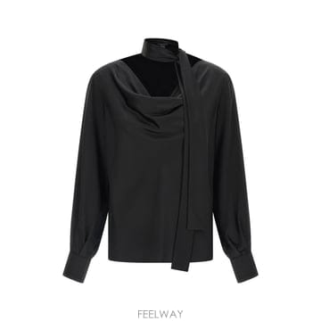 26 F/W 막스마라 실크 사틴 블라우스 262111601460000 B0032429153