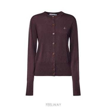 26FW 비비안웨스트우드 BEA 베아 니트 가디건 1803002P Y005ED408 DARK MAHOGANY