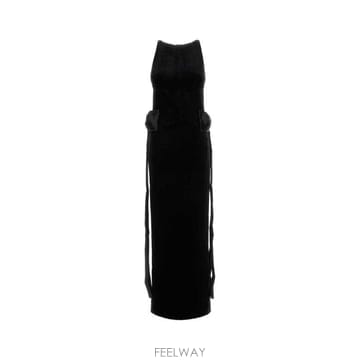 26FW 셀프 포트레이트 원피스 SC26008XB BLACK