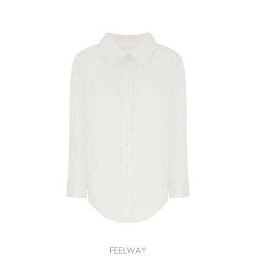 26FW 발렌시아가 셔츠 A009OL TRM289000 WHITE