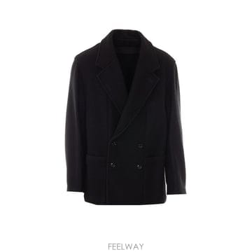 26 F/W 르메르 쇼츠 더블브레스티드 코트 인 펠트 울 알파카 CO B0012429100