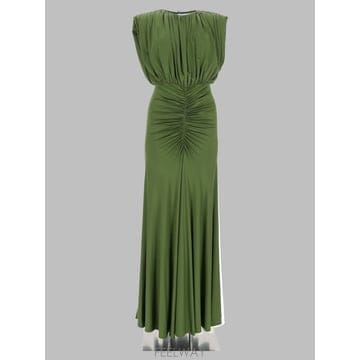 26 F/W 셀프 포트레이트 드레스 AW26-009X-G_GREEN B0042309108