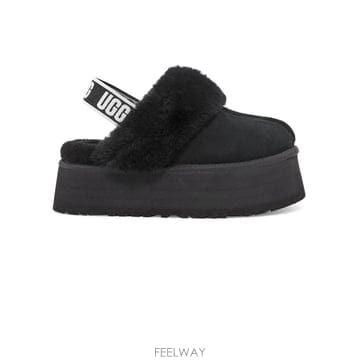 어그 FUNKETTE 샌들 인 블랙 스웨이드 1113474BLK B0302429288