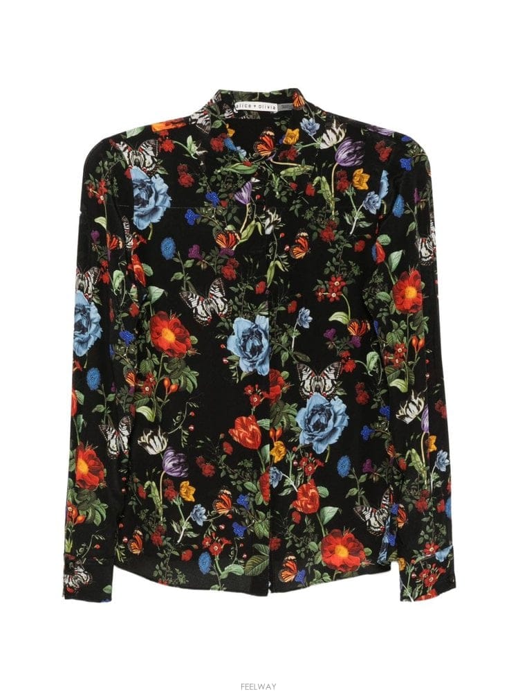 Alice & Olivia �ٸ��� �� �ø���� LONGSLEEVEDSHIRTS CC609P80 B0712399008�ٸ��� �� �ø���� LONGSLEEVEDSHIRTS CC609P80 B0712399