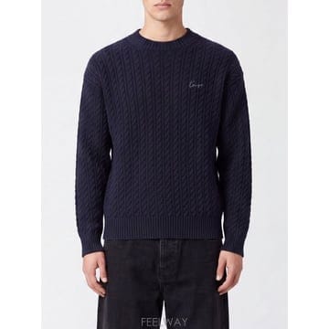 겐조 KENZO 시그니처 케이블 니트 점퍼 FG65PU8123LK  B0442034752