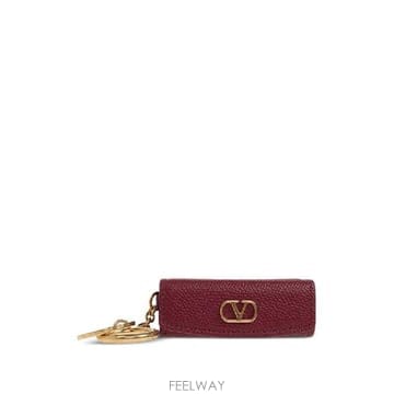그란데비타 해외 발렌티노 가라바니 여성 VLOGO SIGNATURE LEATHER LIPSTICK KEYCH
