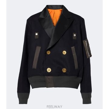 26 FW 사카이 패널 울 플란넬 트윌 재킷 TP581953862