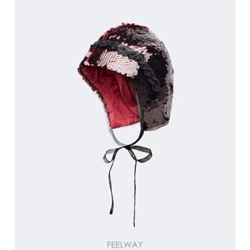 26 FW 시몬 로샤 시퀸 튤 트리밍 후드 TP582173738
