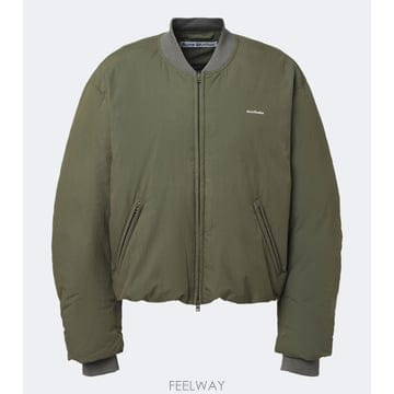 26 FW 아크네 코튼 블렌드 포플린 다운 보머 재킷 TP582166528