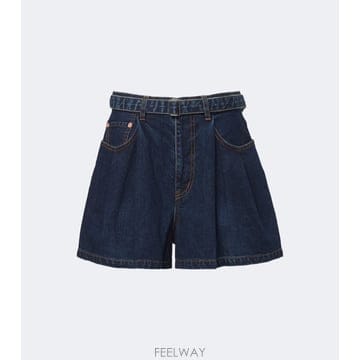 26 FW 사카이 벨티드 데님 쇼츠 TP582173462