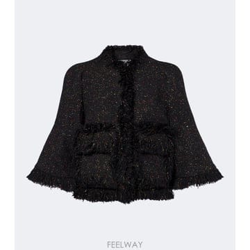 26 FW 사카이 프린지 울 블렌드 재킷 TP582171361