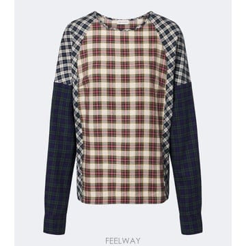 Dries Van Noten 26 FW �帮���ݳ�ư üũ ��ư �ö��� ž TP58217197426 FW �帮���ݳ�ư üũ ��ư �ö��� ž TP582171974
