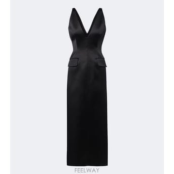 26 FW 스포트막스 새틴 미디 드레스 TP582172598