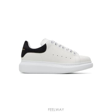 McQueen 화이트 오버사이즈 스니커즈 553770WIAIH TP878175569