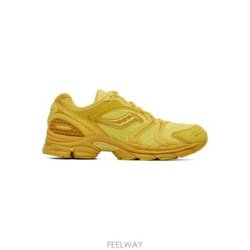 Saucony 옐로우 프로그리드 트라이엄프 4 패브리케이티드 퓨처 스니커즈 S101262 1004 TP878