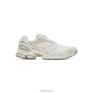 Saucony 화이트 프로그리드 트라이엄프 4 패브리케이티드 퓨처 스니커즈 S101262 1002 TP878