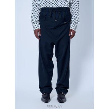 26 FW 비비안웨스트우드 남성 스트레이트 레그 빌더 바지 vvw0166002blk