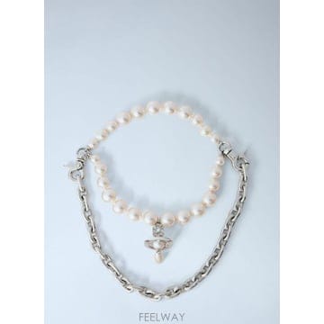 ViVienne westwood 26 FW ���ȿ���Ʈ��� ���� Aida Necklace vvw0366001sil F26 FW ���ȿ���Ʈ��� ���� Aida Necklace vvw0366001si