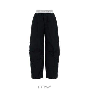 26FW 알렉산더왕 블랙 코튼 블렌드 pant 1WC3264062001 TP575758149