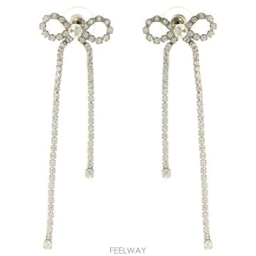 Self Portrait 26SS ���� ��Ʈ����Ʈ Silver �÷� ���� �� ũ����Ż ��� Drop �Ͱ��� for ���� RS2660626SS ���� ��Ʈ����Ʈ Silver �÷� ���� �� ũ����Ż ���
