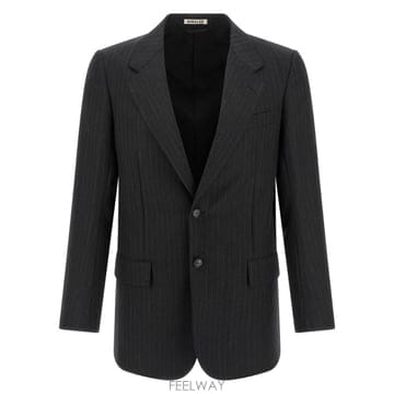 25FW 오라리 핀스트라이프 블레이저 A25AJ01BSCHARCOALNAVYSTRIPE TP579429247