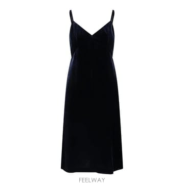 26FW 아스페시 벨벳 미디 드레스 2914A95001098 TP581956248
