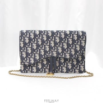 중고명품건대점 / Dior(크리스챤디올) S5620CTZQ_M928 블루 오블리크 자카드 새들 SAD