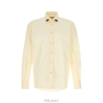 26SS 발렌티노 크림 포플린 셔츠 8V3ABS86B57A03 TP581898722