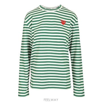 26SS 꼼데가르송 스트라이프 T 셔츠 AXT1640513 TP581898696