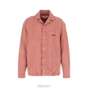 26SS 마르니 핑크 suede 셔츠 CUMY0033A1ULA76100C67 TP579568311