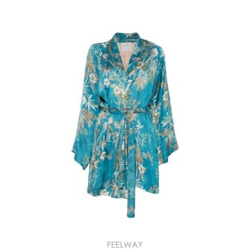 26FW 포르테 포르테 프린트 새틴 기모노 15123MYJACKETJADE TP577095117