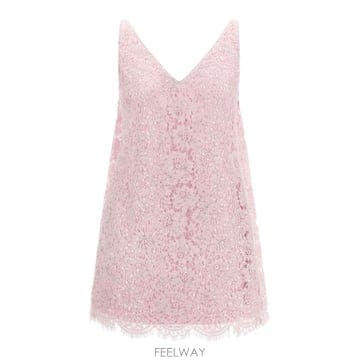 Self Portrait 26FW ���� ��Ʈ����Ʈ ���� ���̽� �巹�� AW26137SPPINK TP58173251826FW ���� ��Ʈ����Ʈ ���� ���̽� �巹�� AW26137SPPINK 