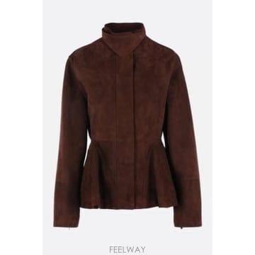 [E32]알라이아 AA9V1317L053D719 여성 가죽자켓 ALAIA full zip jacket in
