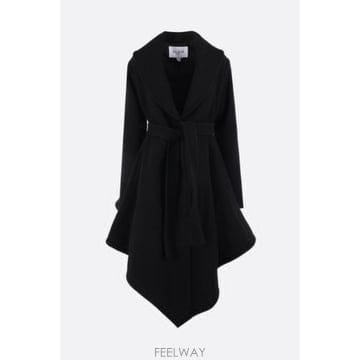 [E32]알라이아 AA9M1241W141D999 여성 코트 ALAIA wrap coat in wool