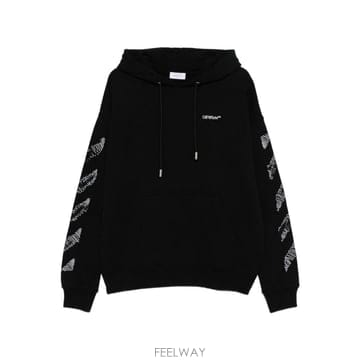 25FW Off 화이트 Off 화이트 후드 스웨트 셔츠 OMBB085F25FLE00R5010 TP582021