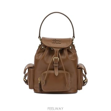 Miu Miu [V90]�̿�̿� 5BZ0432CRWF0046 V OOM ���� ���� �賶 ���� Leather backpack[V90]�̿�̿� 5BZ0432CRWF0046 V OOM ���� ���� �賶 ��